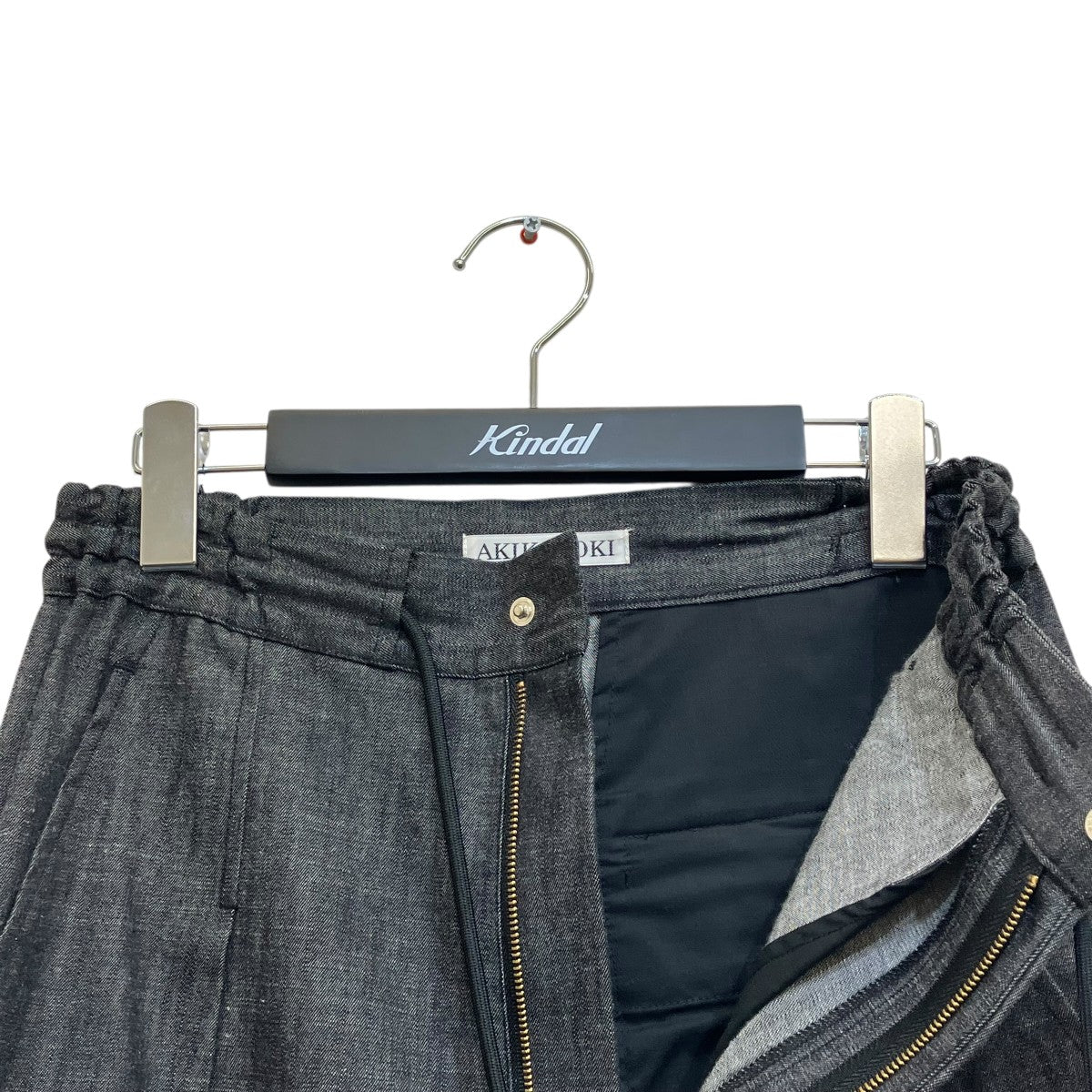 AKIKO AOKI wide work trousersワイドパンツAA24SS-P02-02 古着・中古-3枚目のアイテム画像