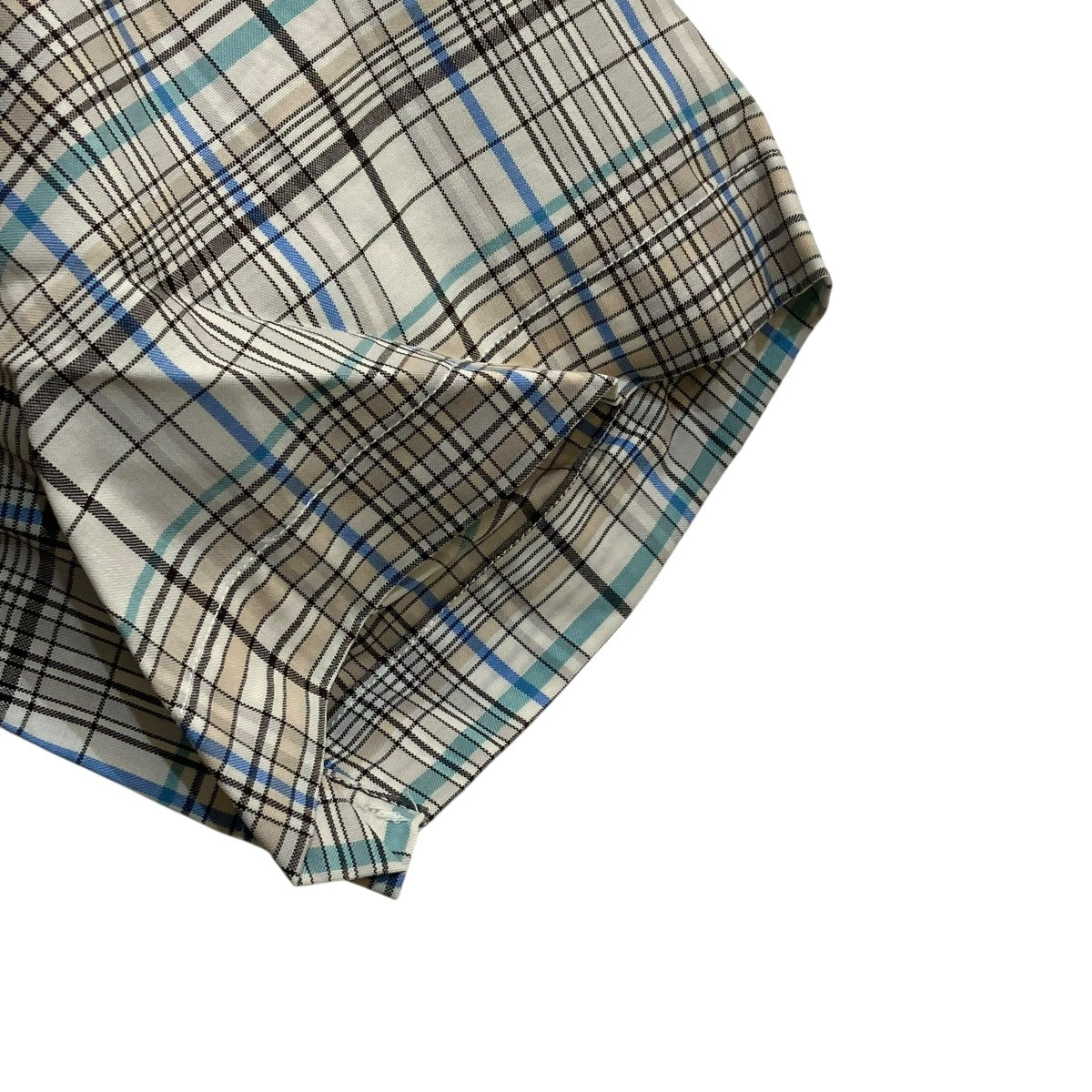 AURALEE SUPER LIGHT WOOL CHECK HALF SLEEVED ONE-PIECEチェックシャツワンピースA9SD03LC 古着・中古-4枚目のアイテム画像