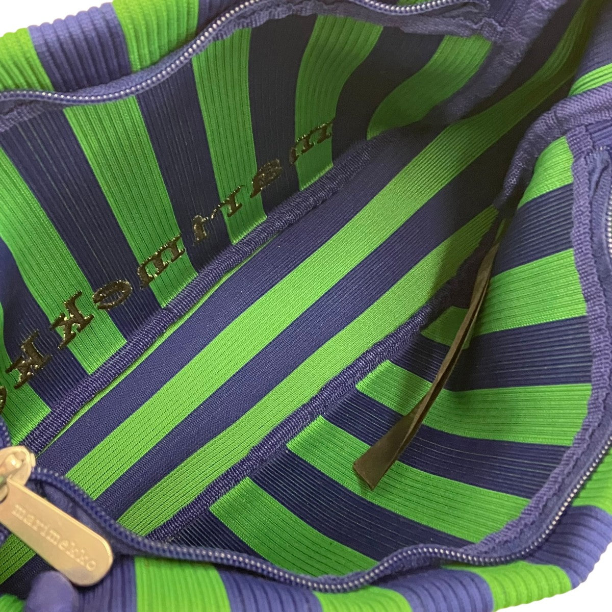 marimekko Merirosvoストライプショルダーバッグ 古着・中古-4枚目のアイテム画像