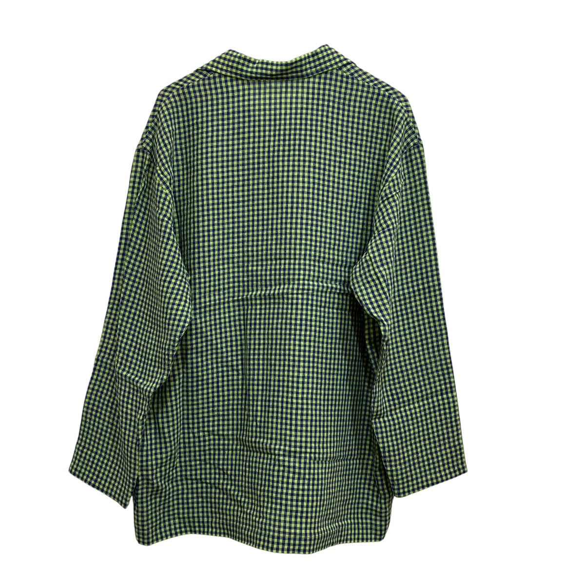 25SSWater Twist Linen Shirt JacketチェックシャツジャケットC251F04B02