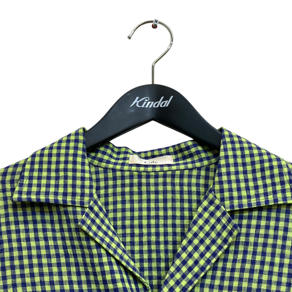 25SSWater Twist Linen Shirt JacketチェックシャツジャケットC251F04B02