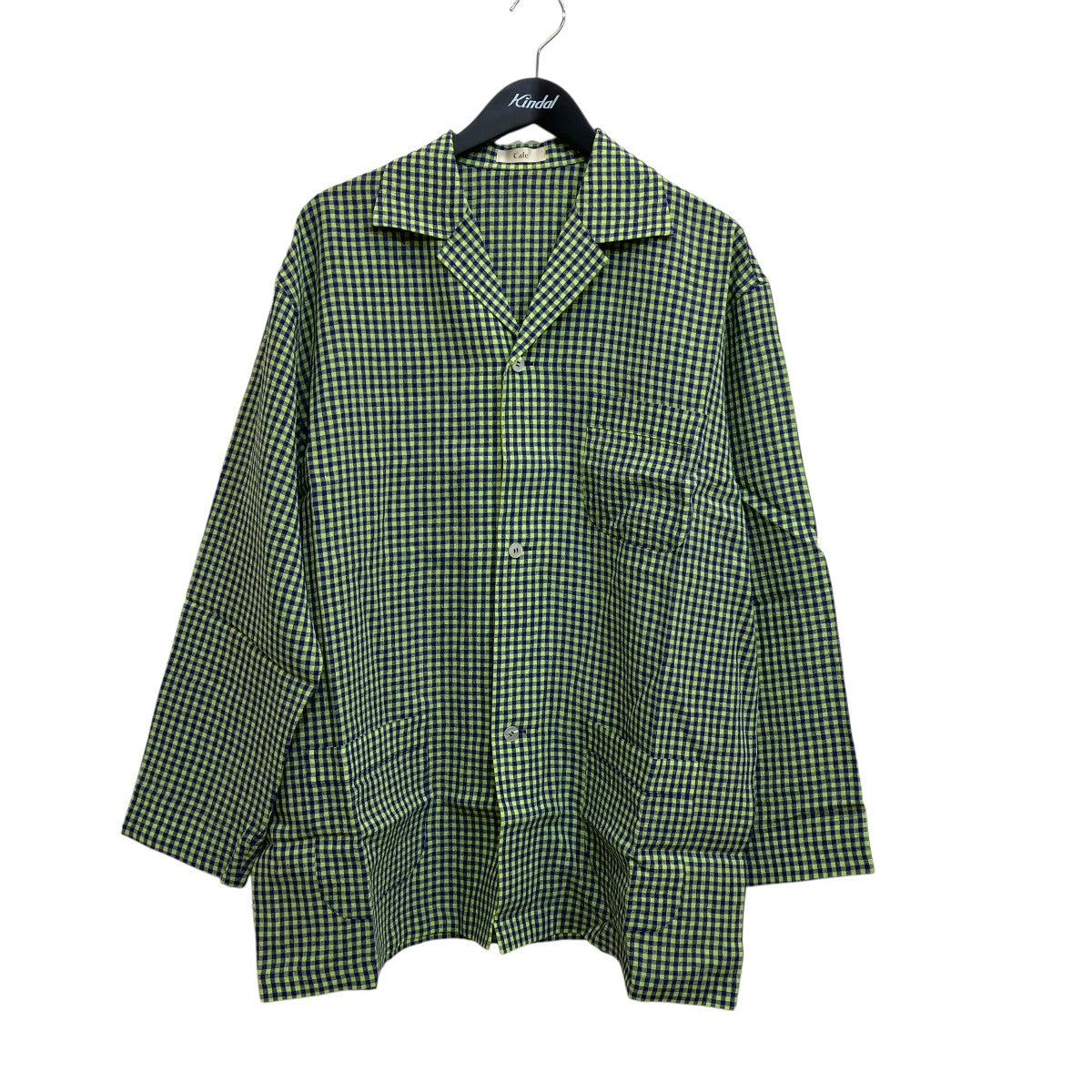 Cale 25SSWater Twist Linen Shirt JacketチェックシャツジャケットC251F04B02 古着・中古-1枚目のアイテム画像