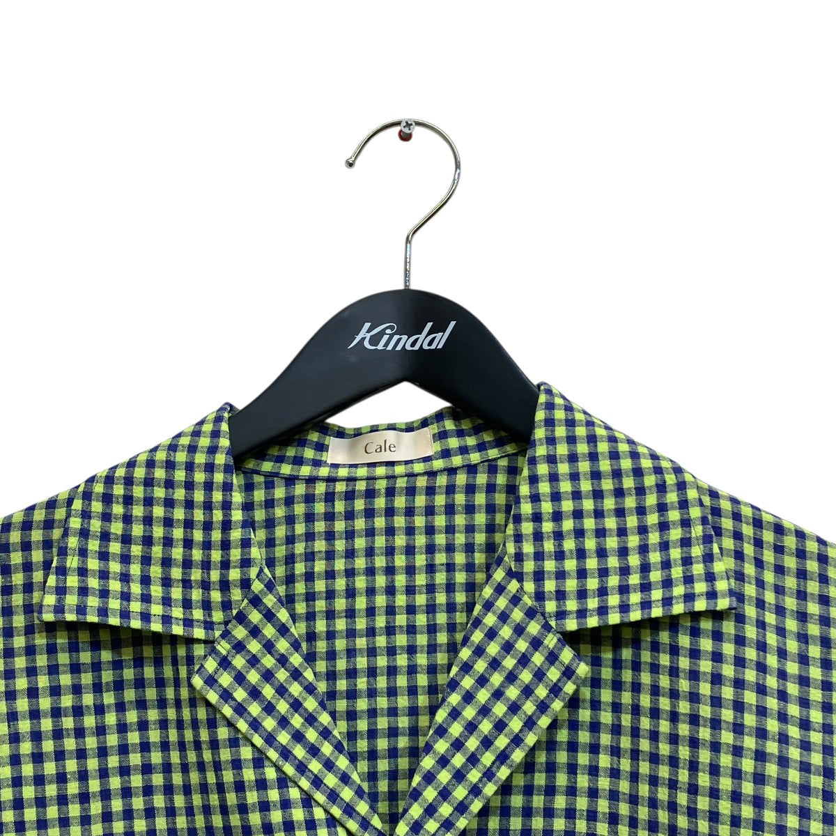 Cale 25SSWater Twist Linen Shirt JacketチェックシャツジャケットC251F04B02 古着・中古-3枚目のアイテム画像
