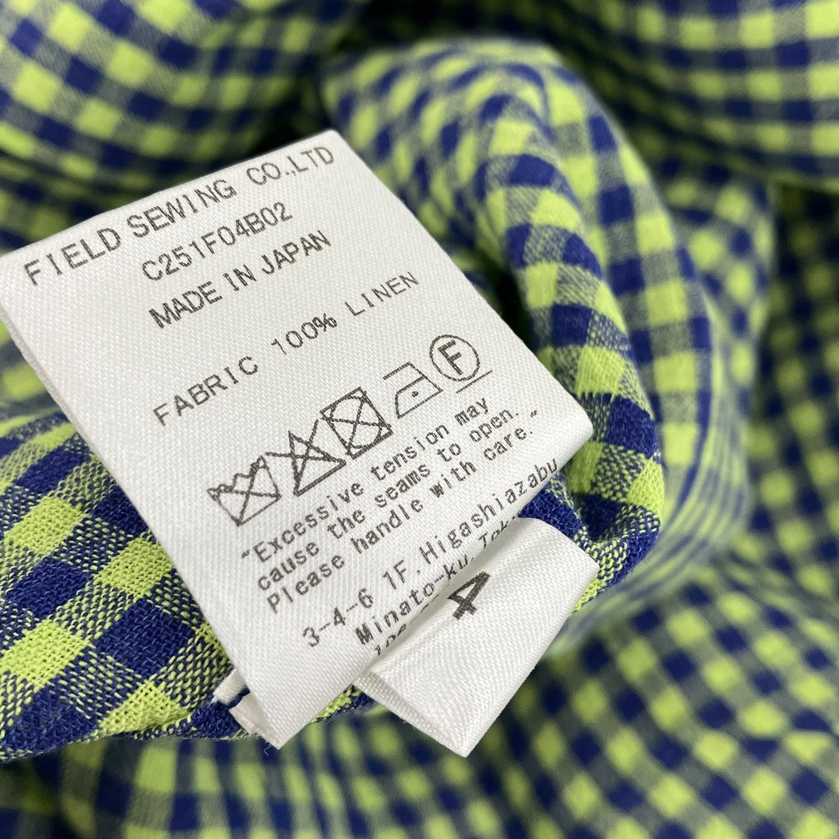 Cale 25SSWater Twist Linen Shirt JacketチェックシャツジャケットC251F04B02 古着・中古-5枚目のアイテム画像