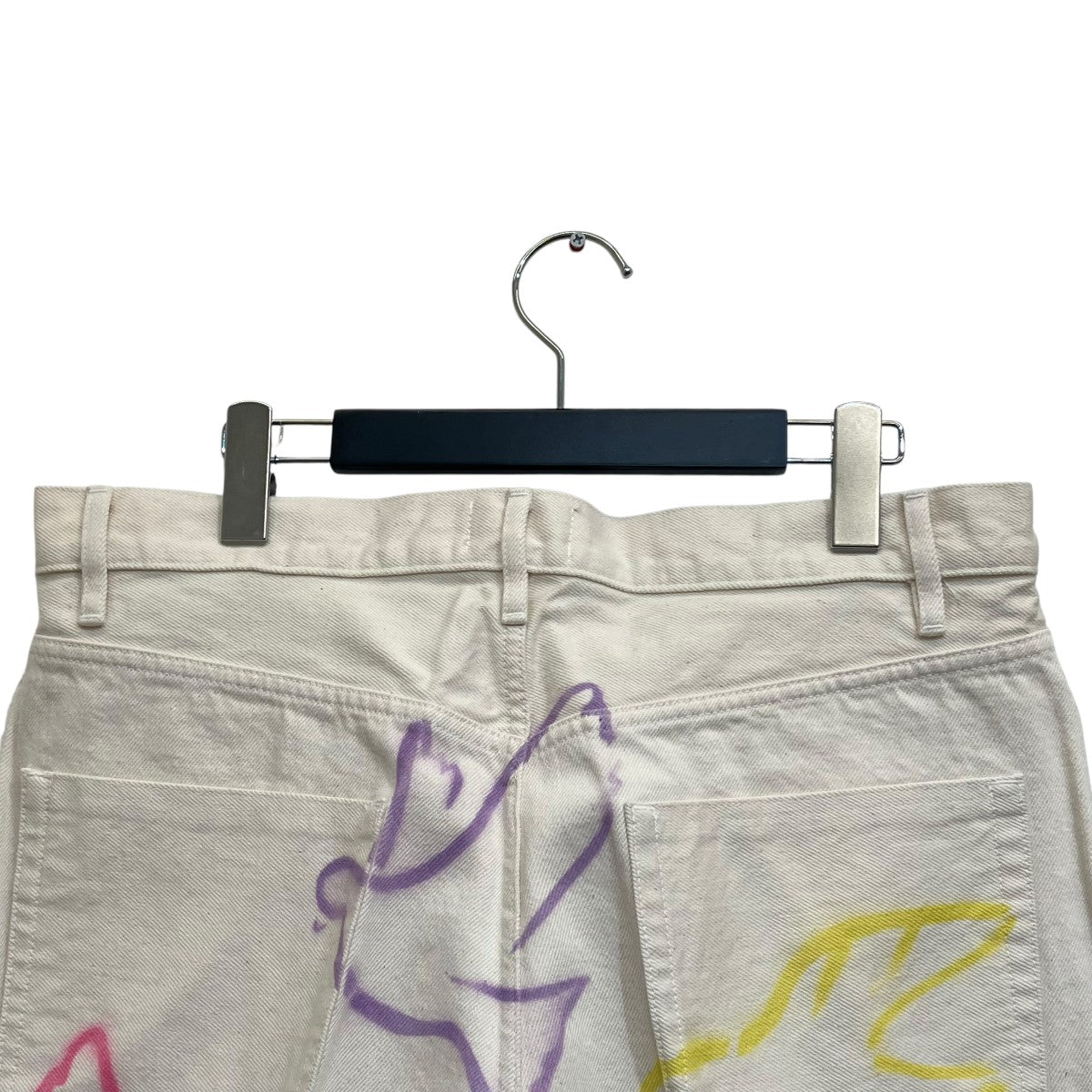 TANAKA(タナカ) ST-2 THE JEAN TROUSERS WHITE DOVE FLOWERデニム