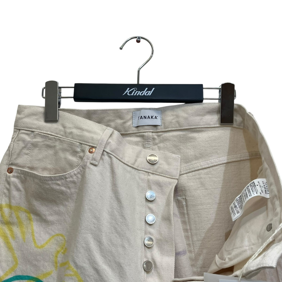 TANAKA ST-2 THE JEAN TROUSERS WHITE DOVE FLOWERデニムパンツ 古着・中古-3枚目のアイテム画像
