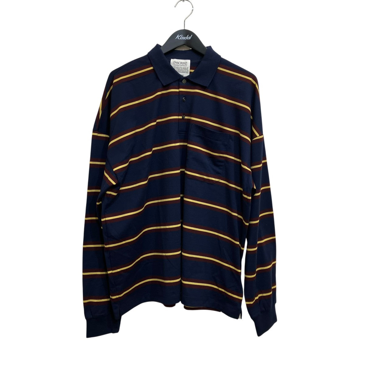 INSCRIRE 長袖ポロシャツI25SS-BC110 古着・中古-1枚目のアイテム画像