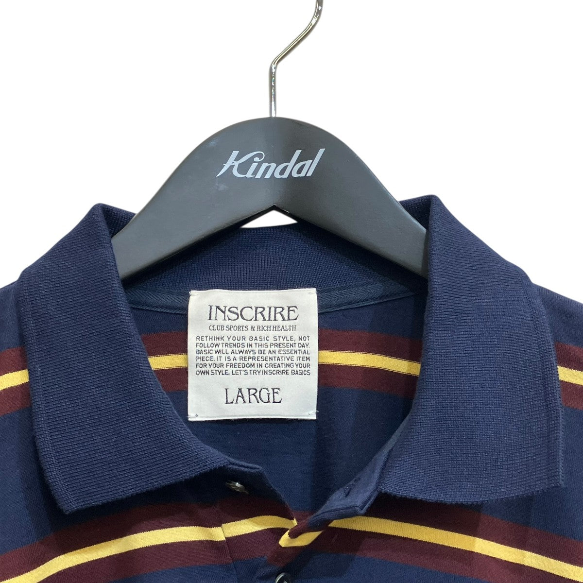 INSCRIRE 長袖ポロシャツI25SS-BC110 古着・中古-3枚目のアイテム画像