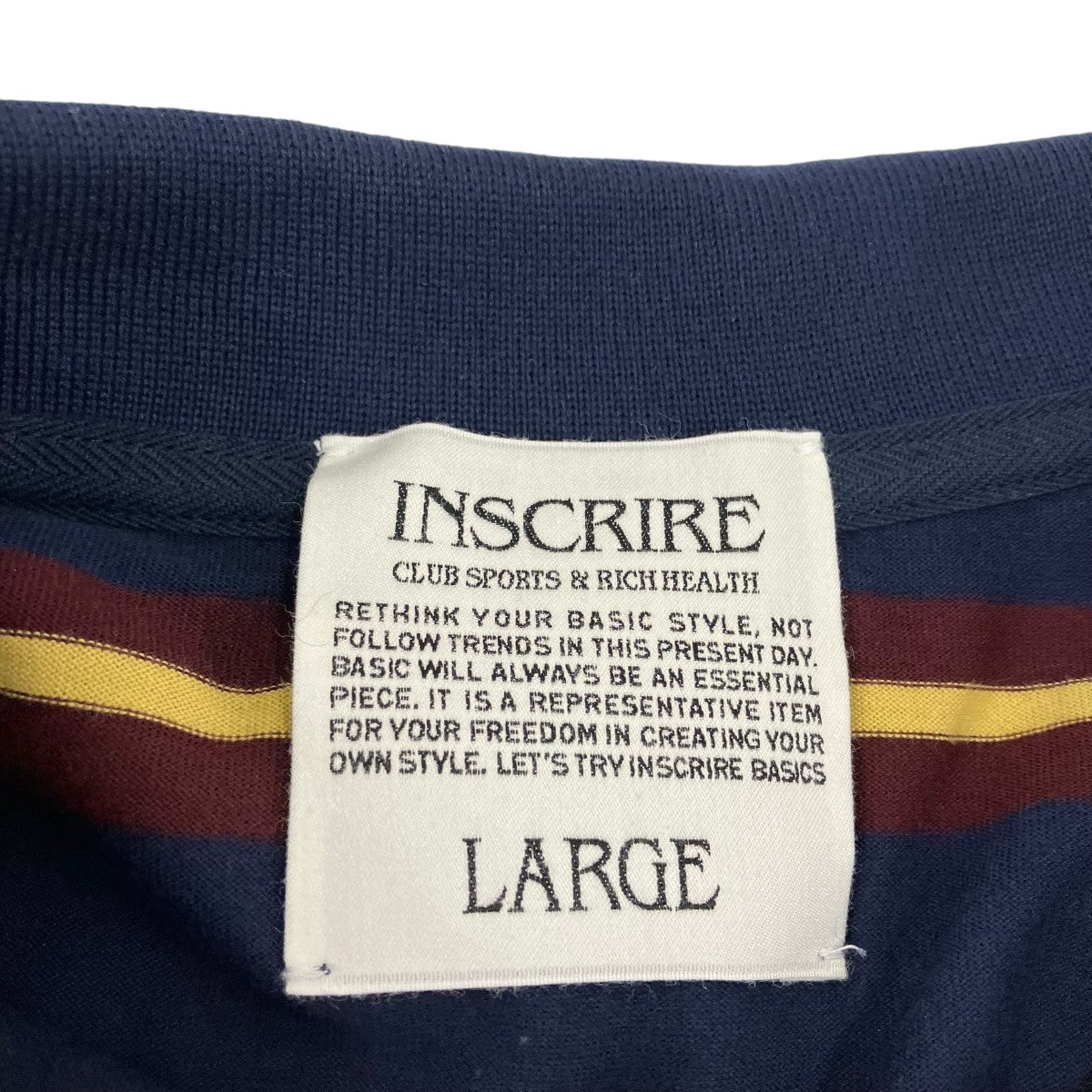 INSCRIRE 長袖ポロシャツI25SS-BC110 古着・中古-5枚目のアイテム画像
