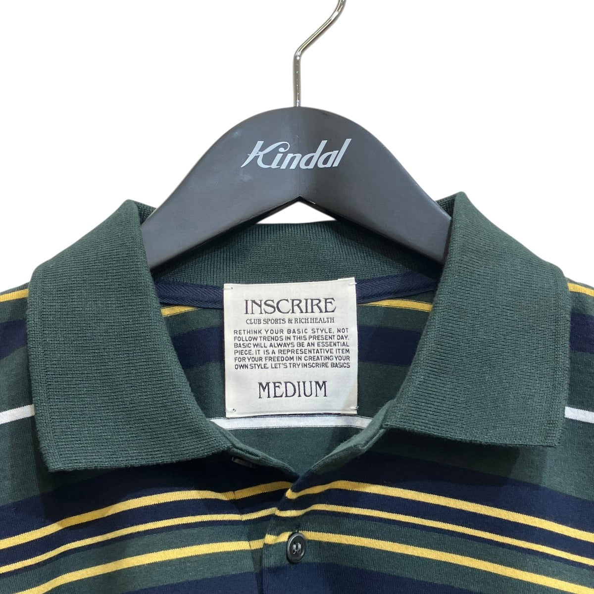 INSCRIRE 長袖ポロシャツI25SS-BC110 古着・中古-3枚目のアイテム画像
