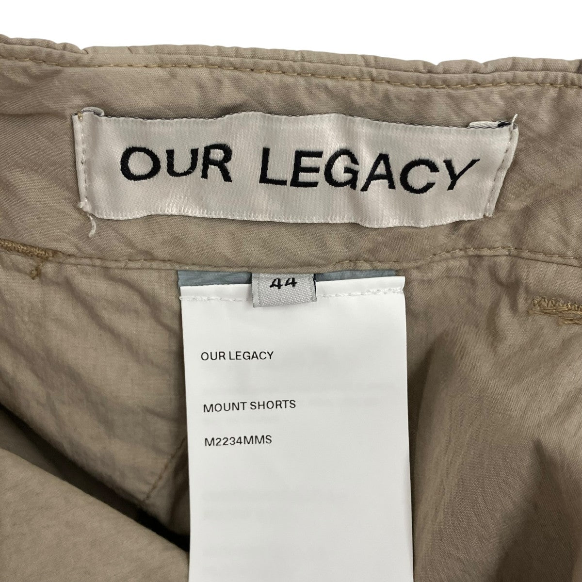 OUR LEGACY MOUNT SHORTSハーフパンツM2234MMS 古着・中古-5枚目のアイテム画像