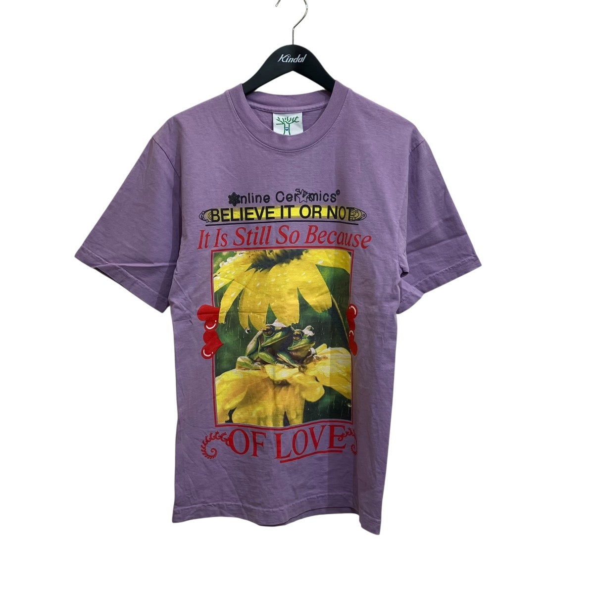 Online Ceramics Purple Because of Love T-Shirt半袖Ｔシャツ 古着・中古-1枚目のアイテム画像
