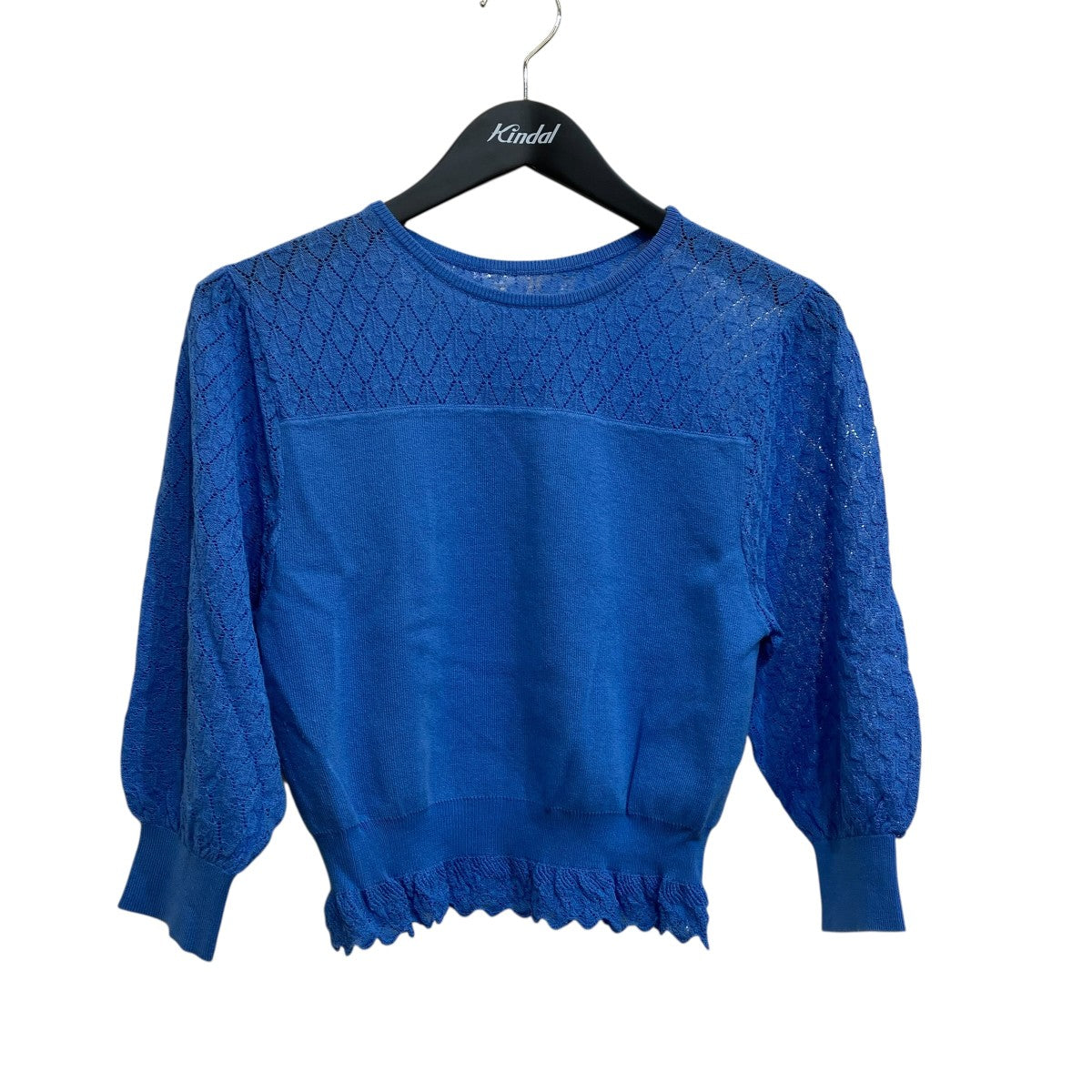 ANAYI レーシー切替プルオーバーニット102418-16-610-61-380 古着・中古-1枚目のアイテム画像