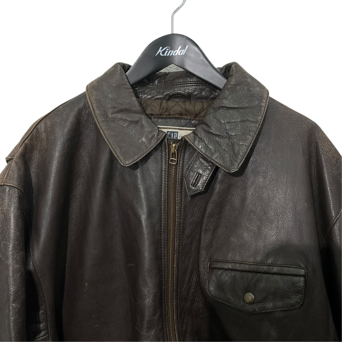 GAP 90s genuine leather premium standardレザージャケット 古着・中古-3枚目のアイテム画像