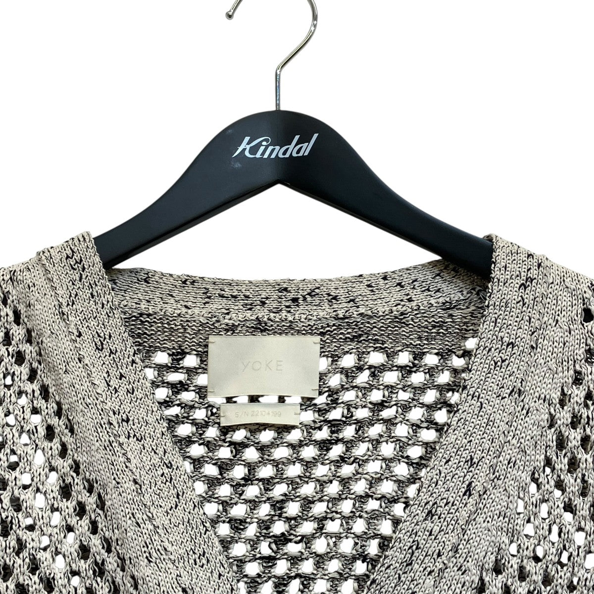 YOKE MESHED KNIT CARDIGANニットカーディガンYK22SS0345S 古着・中古-3枚目のアイテム画像