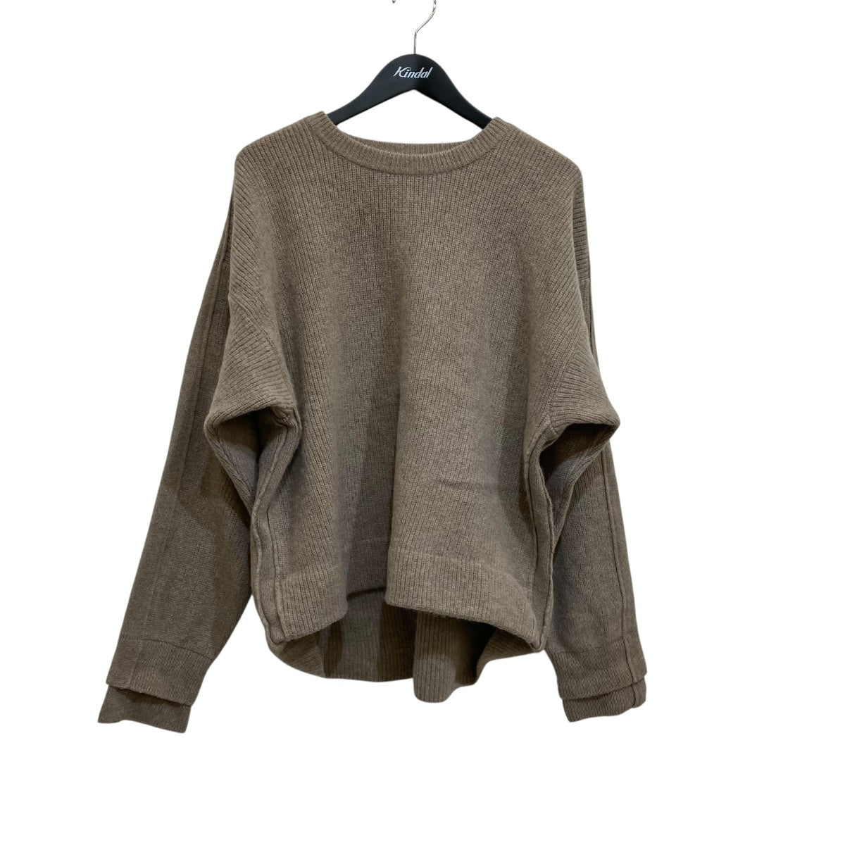 YOKE carol別注 7G ALPACA WOOL DOUBLE SLEEVES RIB KNITクルーネックニットYK20AW0179S-C 古着・中古-1枚目のアイテム画像