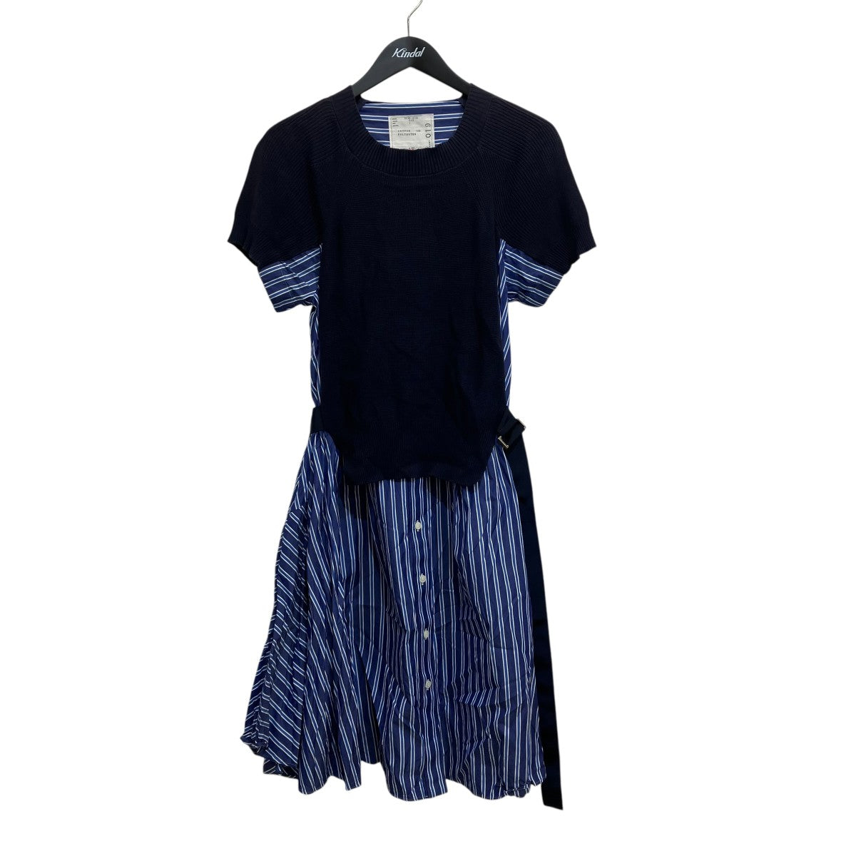 sacai(サカイ) 20SSCotton Knit Dress半袖ニットワンピースSCW-019 SCW
