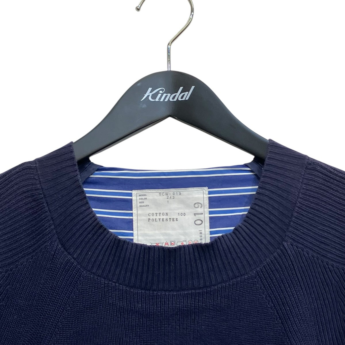 sacai(サカイ) 20SSCotton Knit Dress半袖ニットワンピースSCW-019 SCW