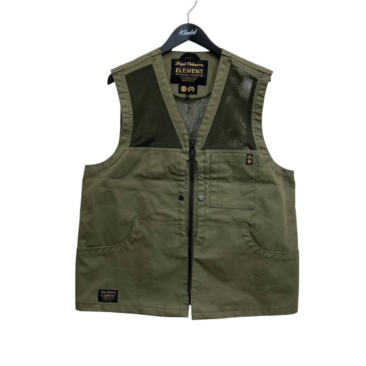 NIGEL CABOURN ELEMENTジップベストAJ022-762 古着・中古-1枚目のアイテム画像