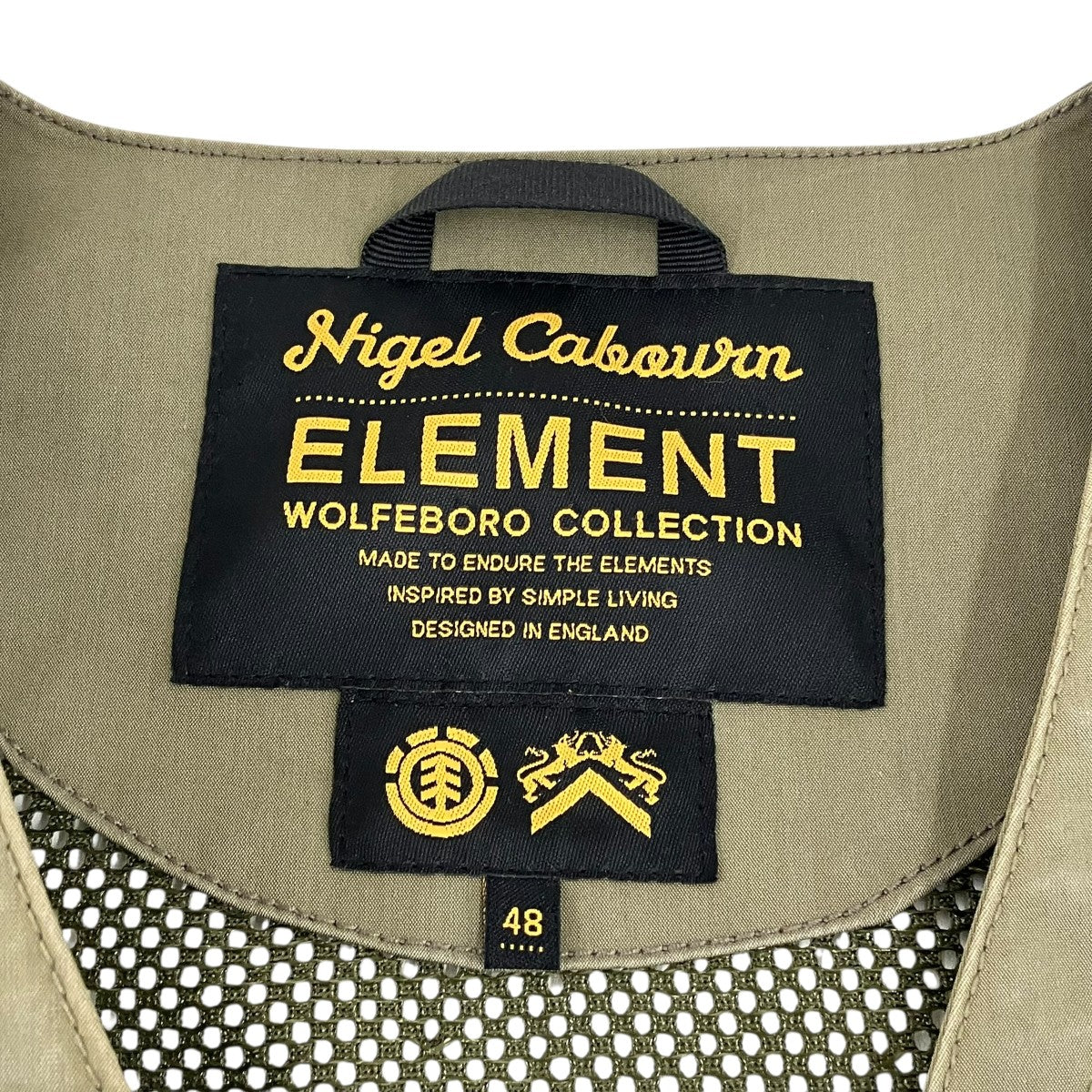NIGEL CABOURN ELEMENTジップベストAJ022-762 古着・中古-4枚目のアイテム画像