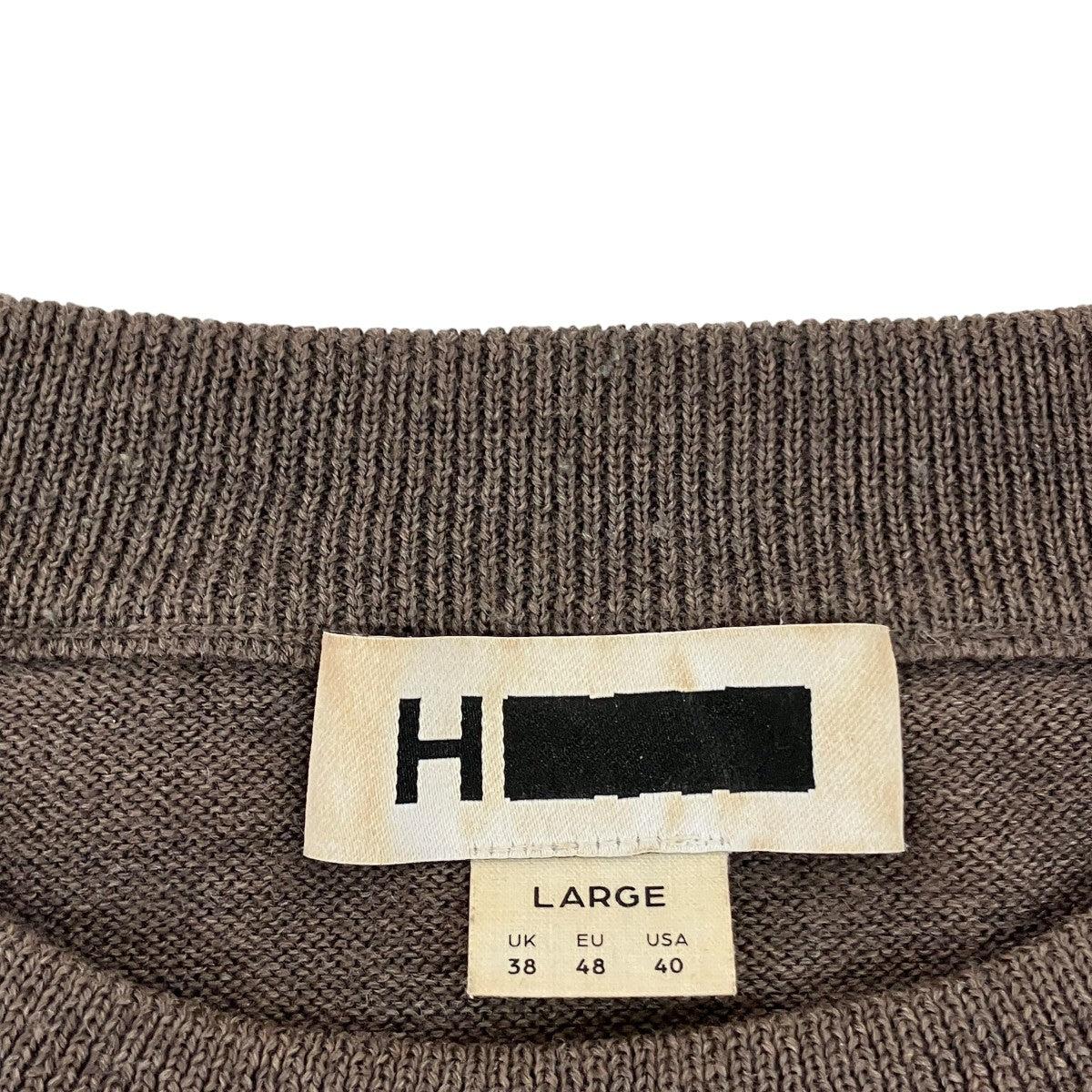 SOLID WOOL CREW NECK PULLOVER KNITクルーネックニット1213-106-3829