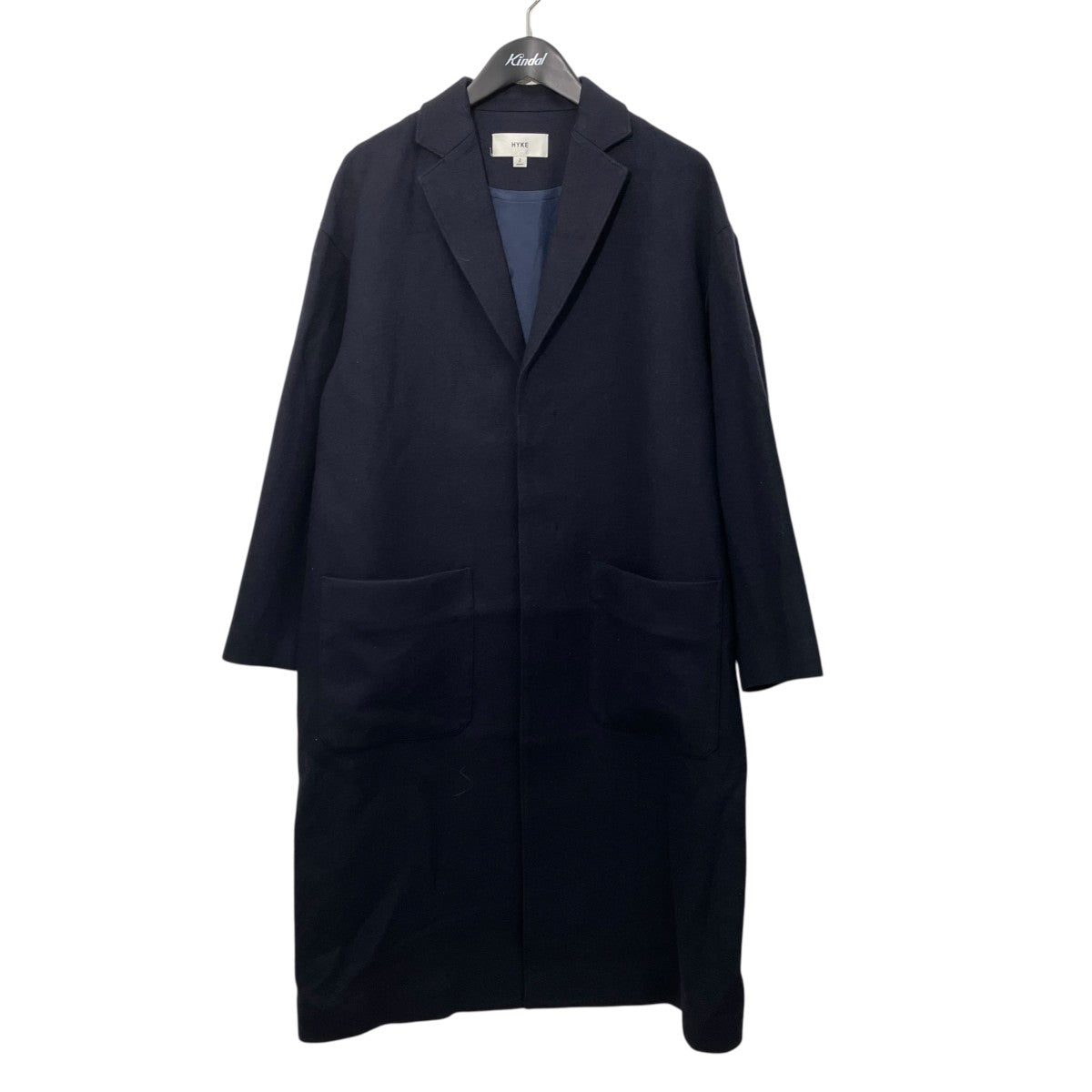 HYKE 23AWWOOL SHOP COATウールコート232-17419 029 古着・中古-1枚目のアイテム画像