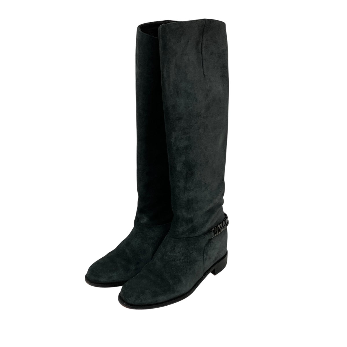 CATE BOOT FLAT CROSTA CHAINロングブーツ3120827
