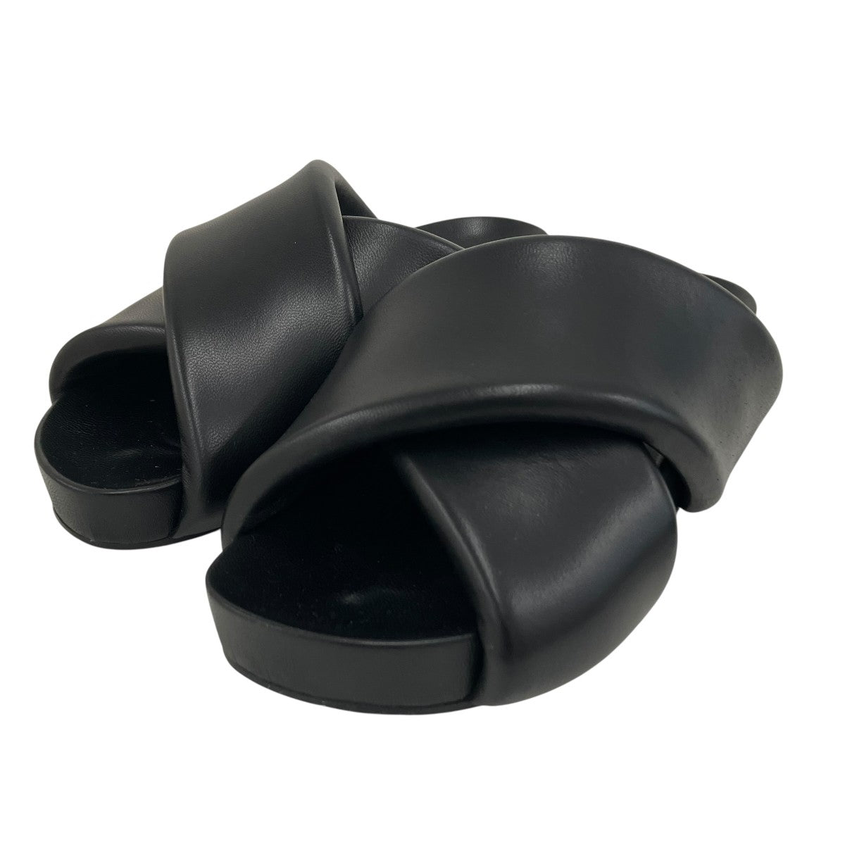 JIL SANDER padded slidesレザーサンダルJ15WP0043 古着・中古-1枚目のアイテム画像