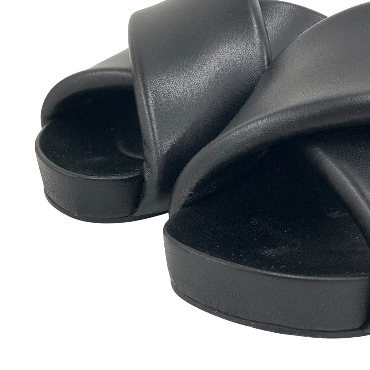 JIL SANDER padded slidesレザーサンダルJ15WP0043 古着・中古-5枚目のアイテム画像
