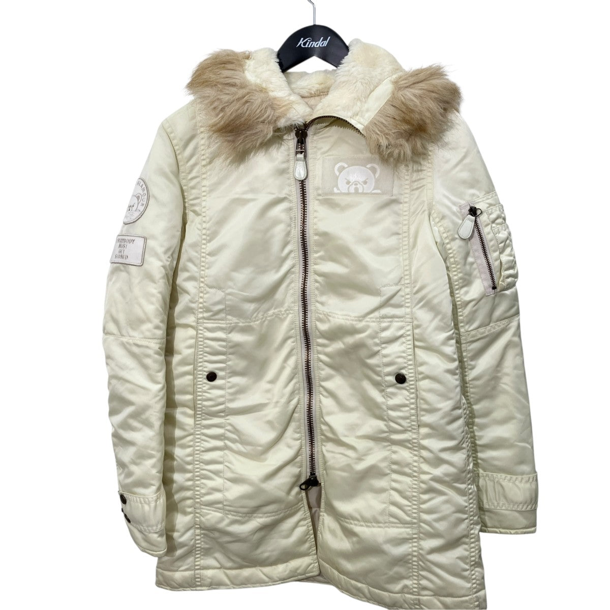 Hysteric Glamour プリマロフト ファックベア N-3B コート0193AC03 古着・中古-1枚目のアイテム画像