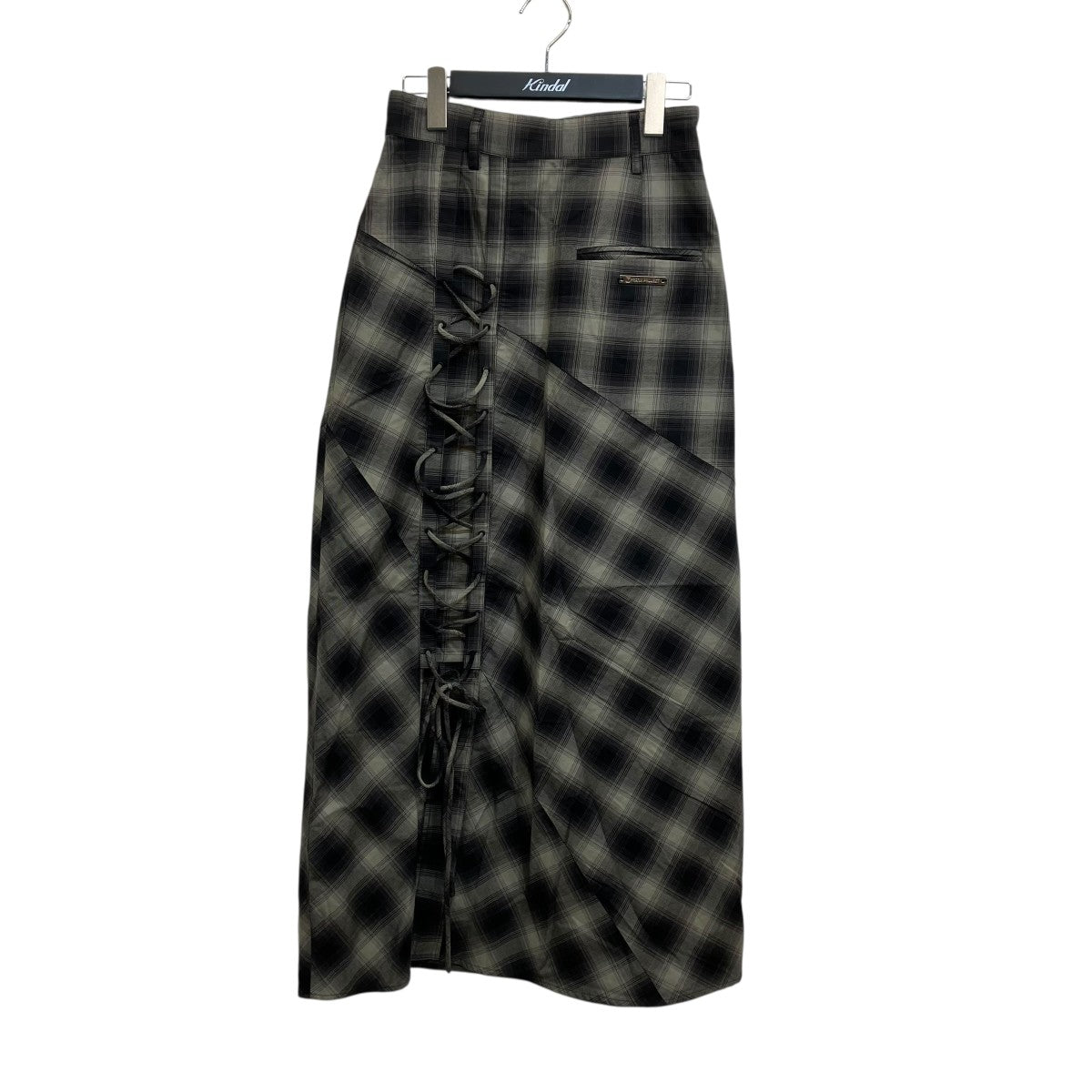 PRANK PROJECT Multi Check Lace-Up Skirtチェックロングスカート31242515101 古着・中古-1枚目のアイテム画像