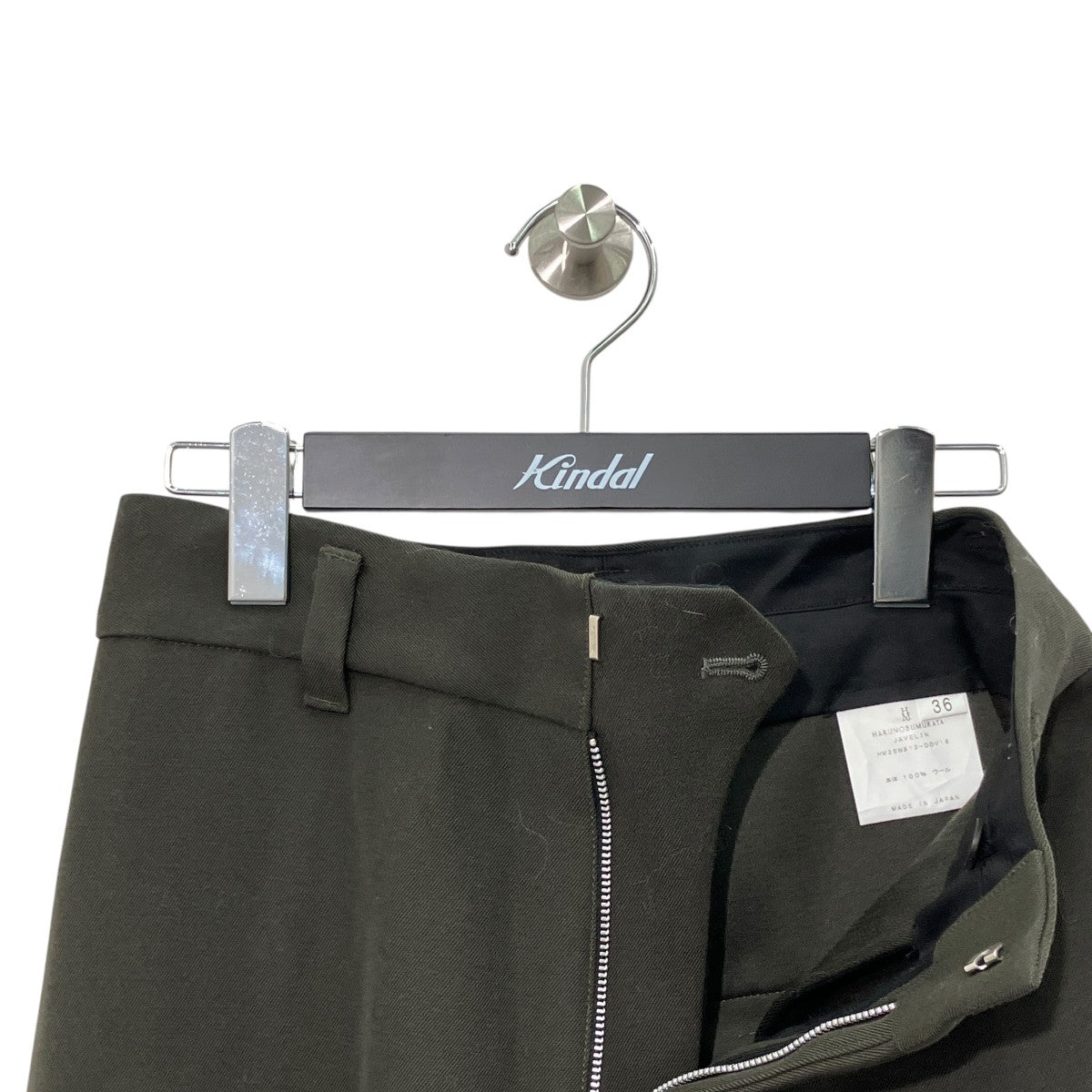 JAVELIN WIDE SILHOUETTE WOOL CADY TROUSERSワイドパンツHM25W813-DOV16