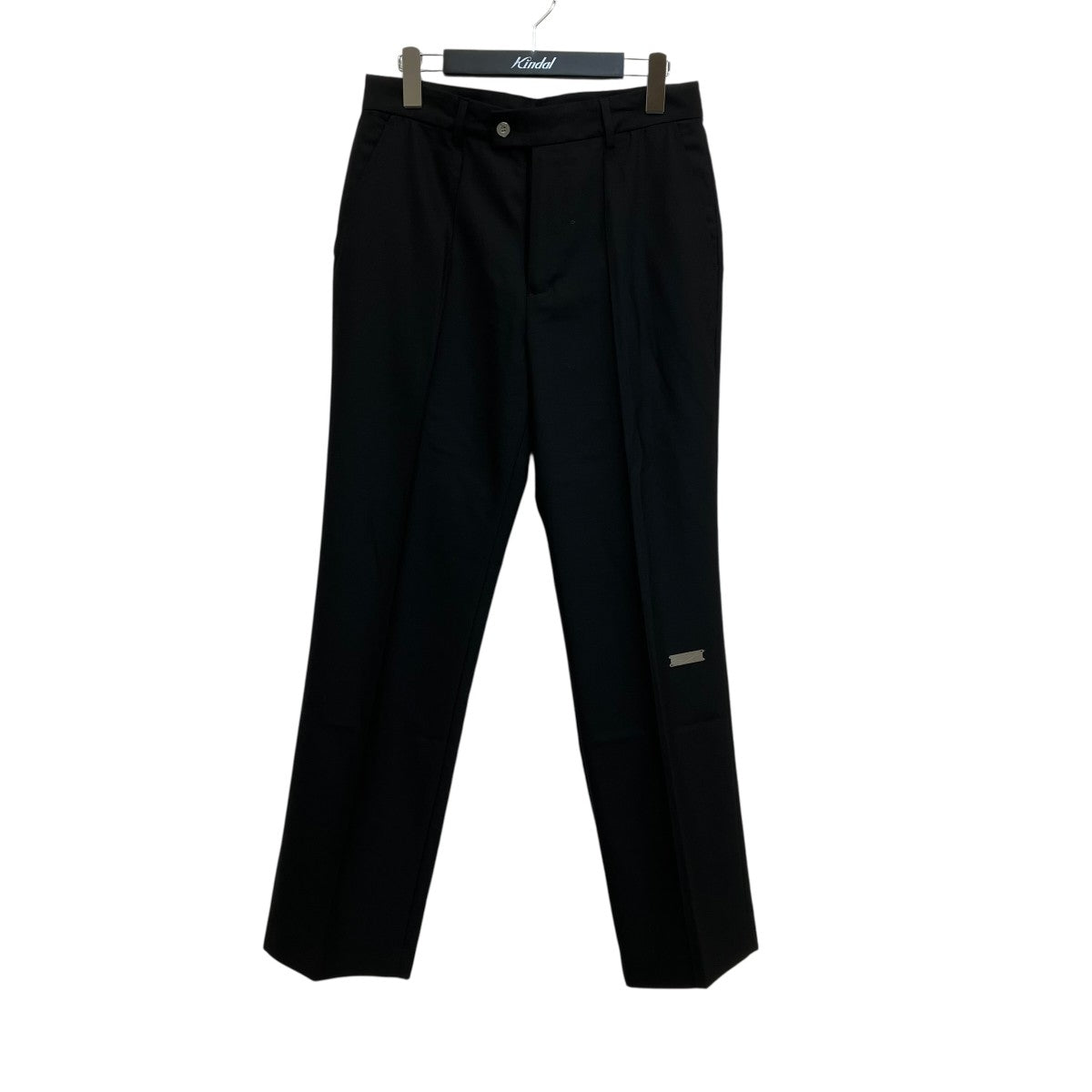 C2H4 Black pants with logoストレートパンツR004-PT070 古着・中古-1枚目のアイテム画像