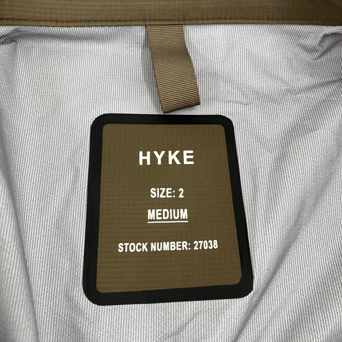 HYKE 22SSRIDING COATナイロンコート221-27038 古着・中古-5枚目のアイテム画像