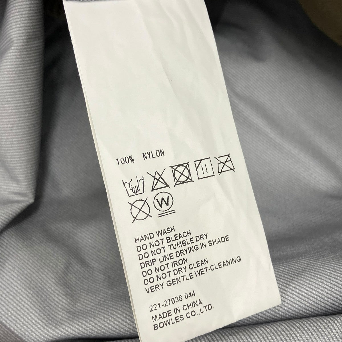 HYKE 22SSRIDING COATナイロンコート221-27038 古着・中古-6枚目のアイテム画像