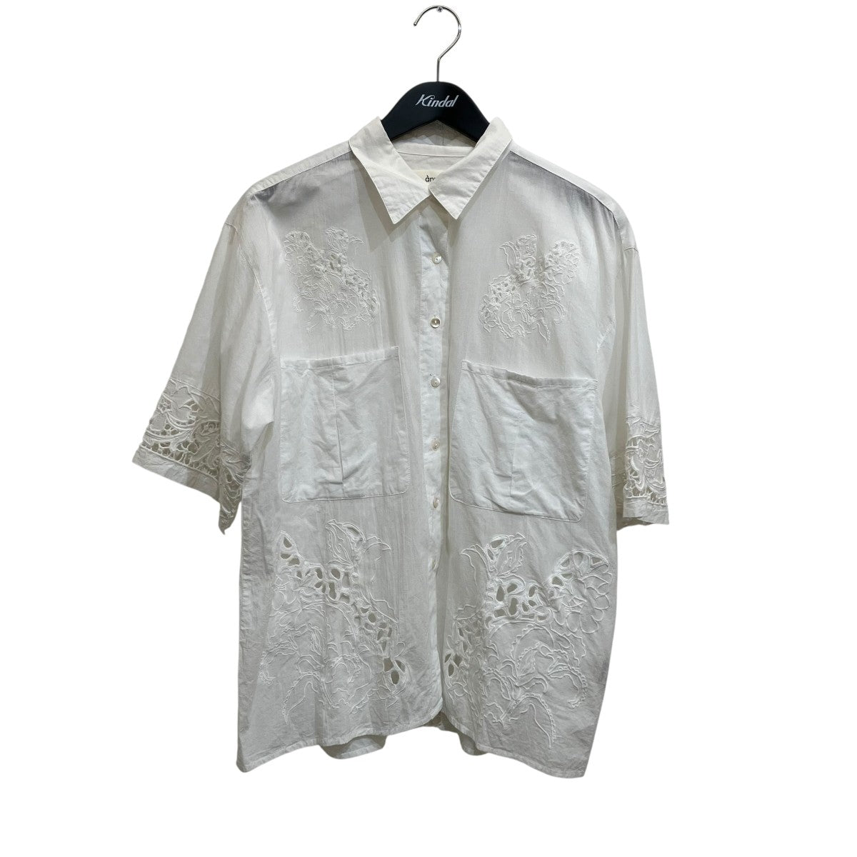 anuke 24SSCutwork Lace Shirts半袖シャツ62410402 古着・中古-1枚目のアイテム画像