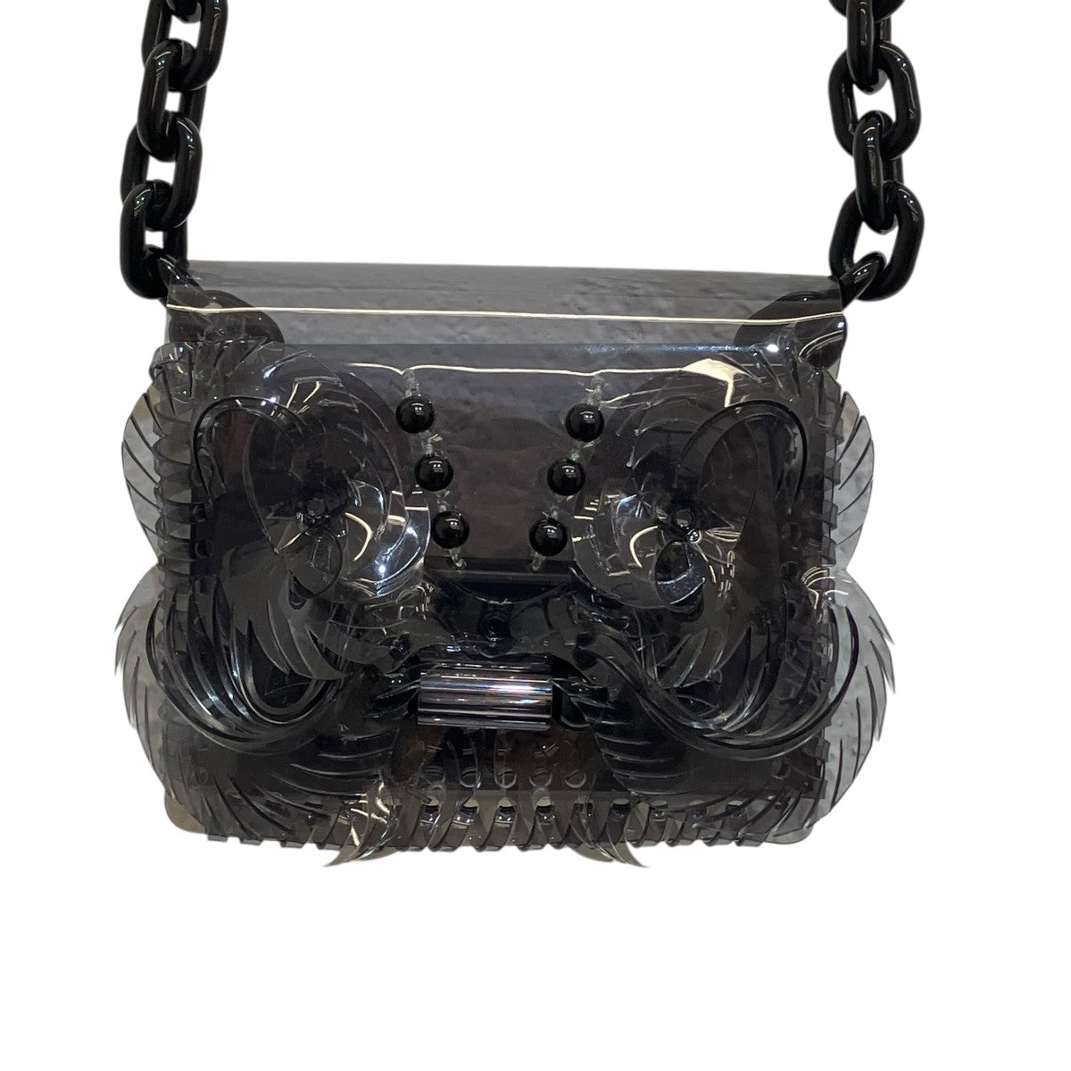 mame kurogouchi Transparent Sculptural Micro Chain BagショルダーバッグMM15-AC097SS 古着・中古-3枚目のアイテム画像