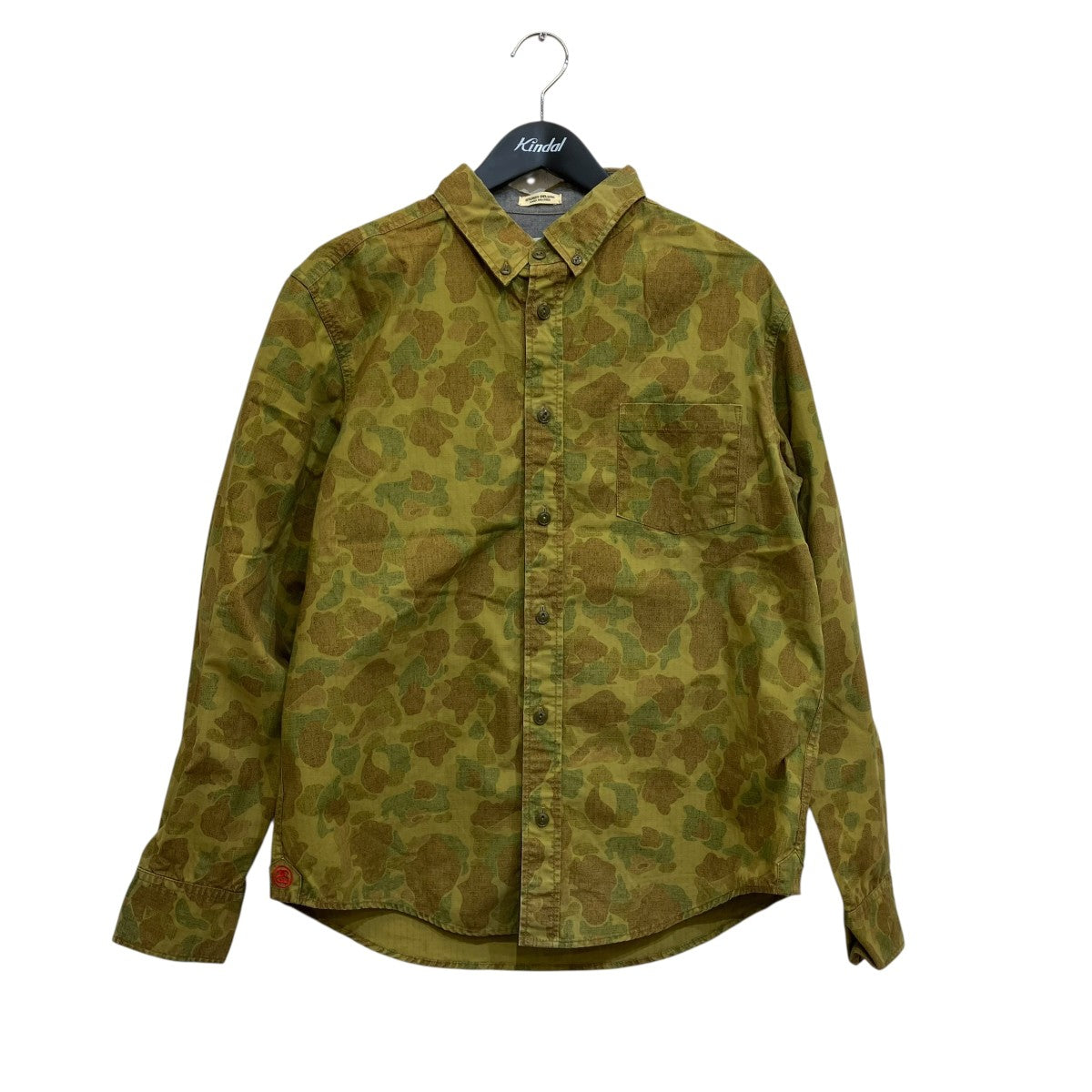 stussy(ステューシー) カモフラージュ柄ボタンダウンシャツ オリーブ