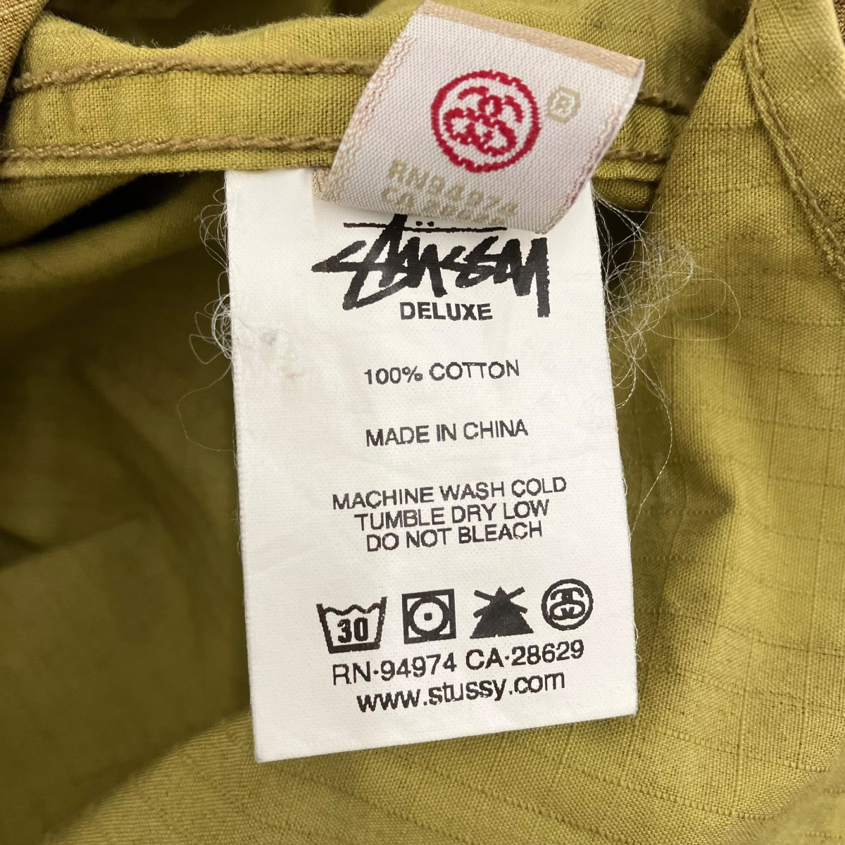 stussy(ステューシー) カモフラージュ柄ボタンダウンシャツ オリーブ