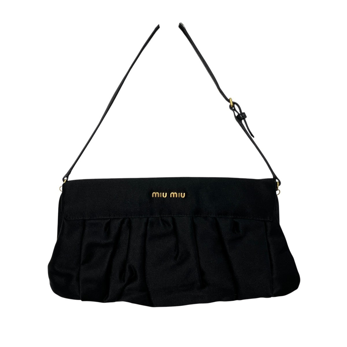 MIU MIU ブラックショルダーバッグ MIU MIU(ミュウミュウ) ショルダーバッグ ブラック｜【公式】カインド