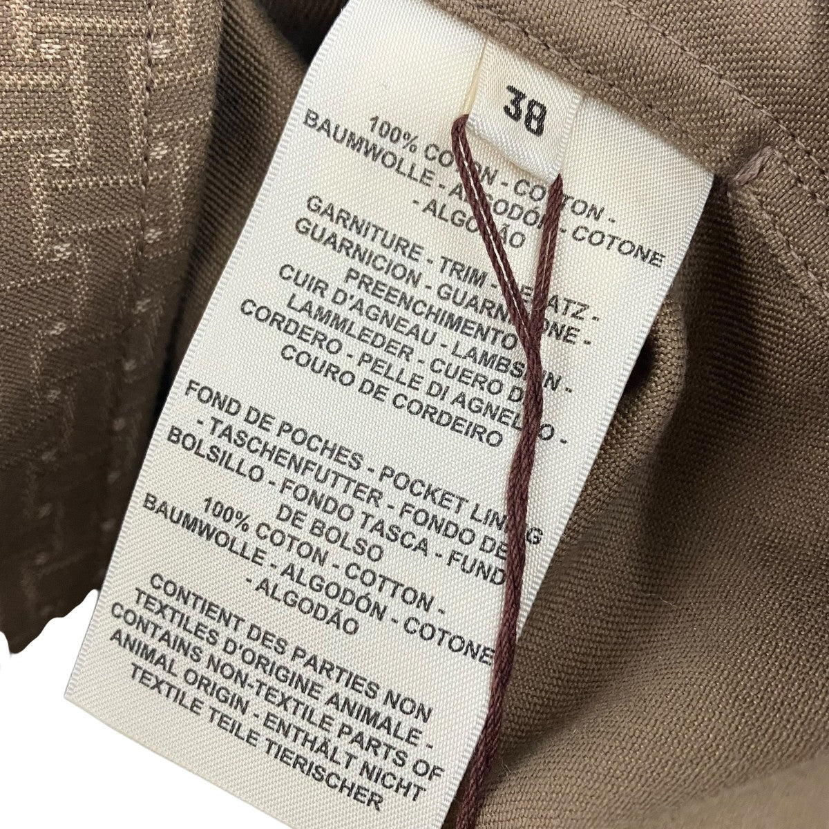 HERMES 24SSMOSAIQUEモザイクトレンチコート4E0128DJ 古着・中古-5枚目のアイテム画像
