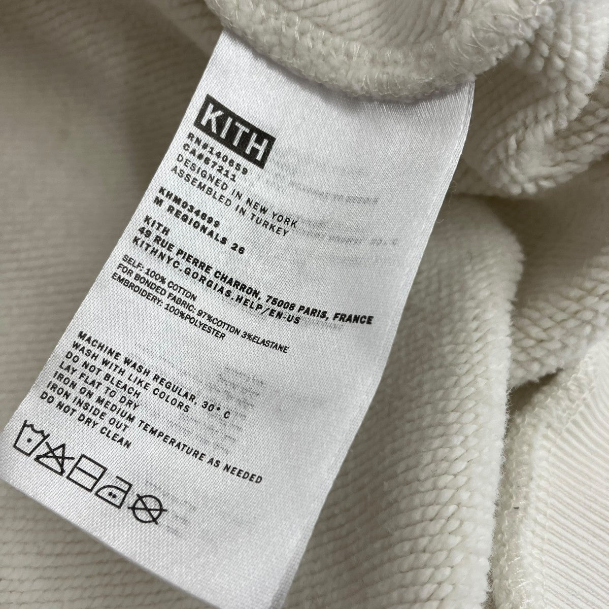 KITH(キス) クルーネックスウェット ホワイト サイズ M｜【公式