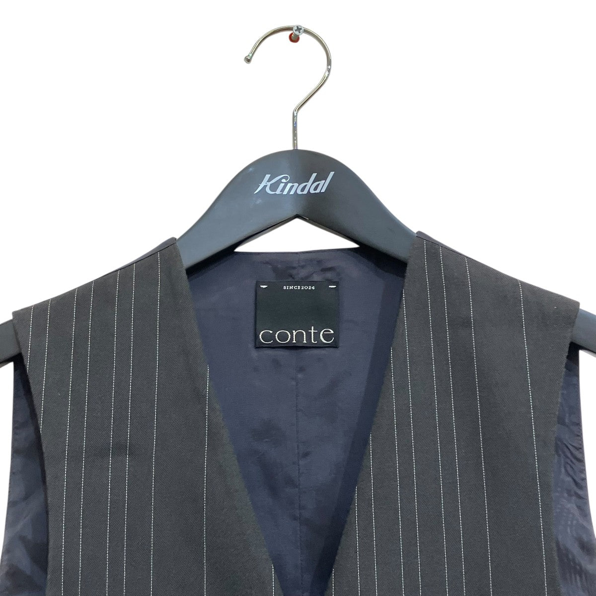 UNITED ARROWS conte ランダムストライプ ベストジレ 古着・中古-3枚目のアイテム画像