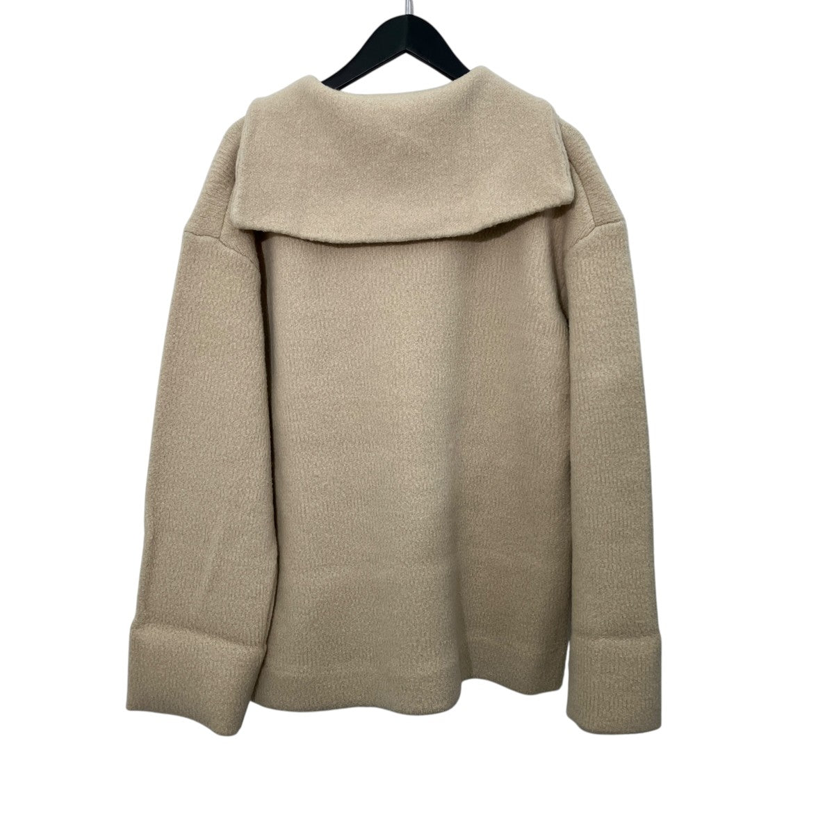 NKNIT camel mix hooded KNITプルオーバーパーカーNKNIT22AW-027 古着・中古-2枚目のアイテム画像