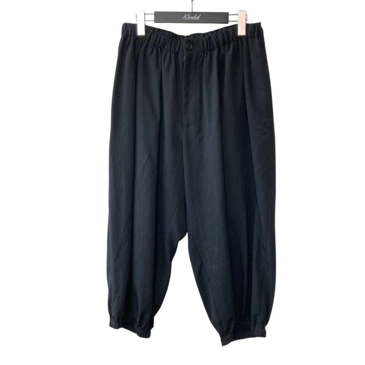 Yohji Yamamoto pour homme シワギャバ ウェストギャザー９分丈パンツHG-P17-100 古着・中古-1枚目のアイテム画像