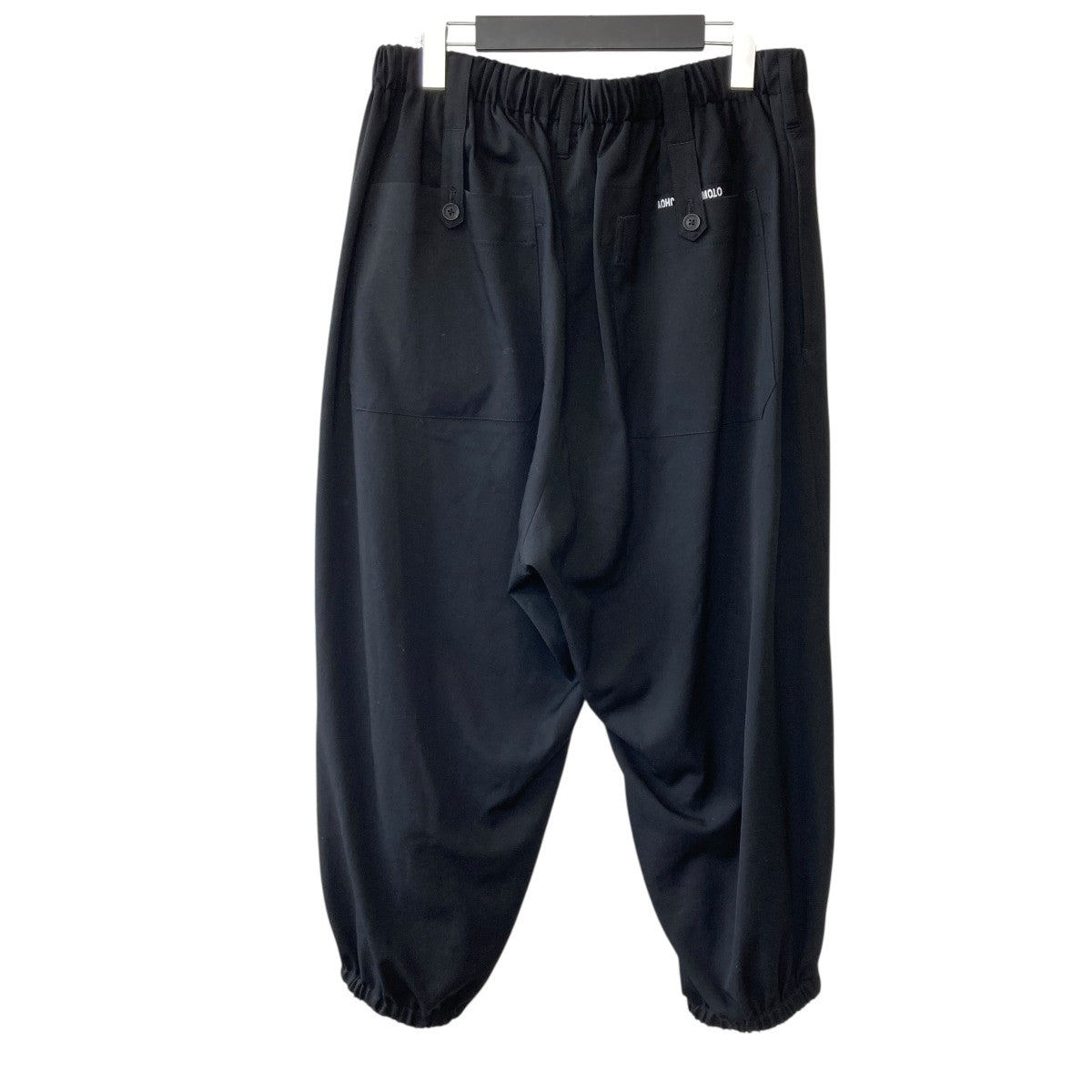 Yohji Yamamoto pour homme シワギャバ ウェストギャザー９分丈パンツHG-P17-100 古着・中古-2枚目のアイテム画像