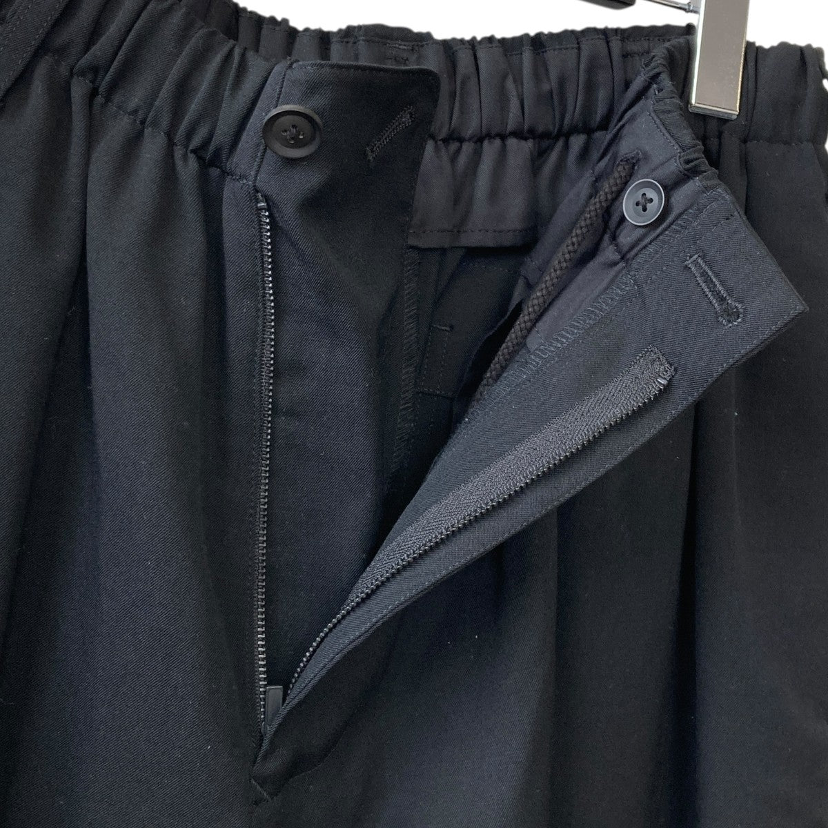 Yohji Yamamoto pour homme シワギャバ ウェストギャザー９分丈パンツHG-P17-100 古着・中古-3枚目のアイテム画像