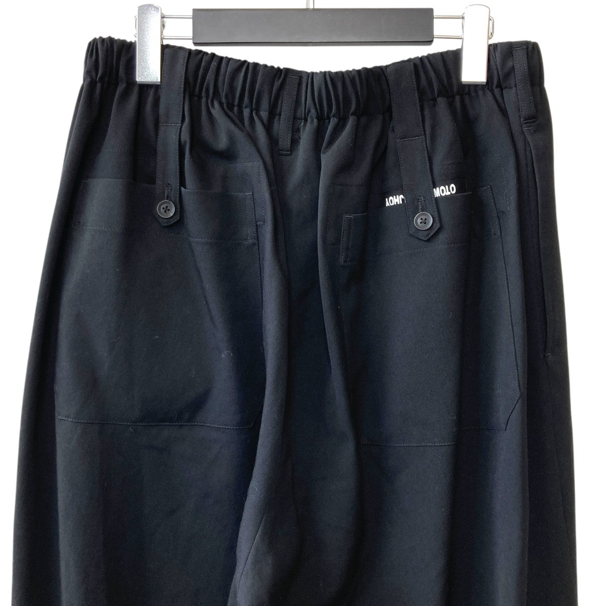 Yohji Yamamoto pour homme シワギャバ ウェストギャザー９分丈パンツHG-P17-100 古着・中古-4枚目のアイテム画像