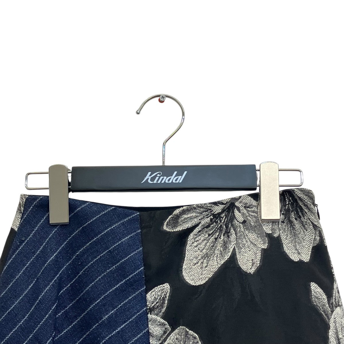 3．1 phillip lim 異素材花柄×ストライプデニムスカート 古着・中古-3枚目のアイテム画像