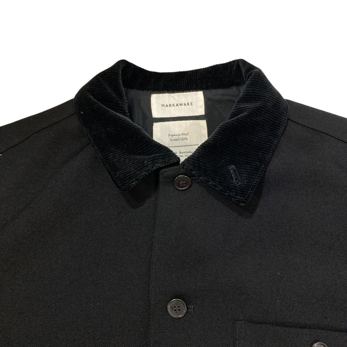 ORGANIC WOOL TUXEDO CLOTH WOODSMAN SHIRTジャケットA23C-26BL01C